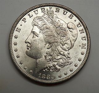 1880 O Morgan 1 Dollar Silver US Coin