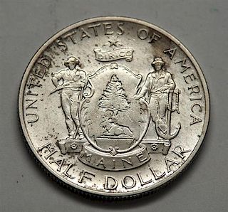 1920 Maine Centennial Commemorative Silver Half Dollar Coin