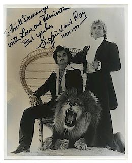 Photograph Inscribed and Signed by Siegfried & Roy.