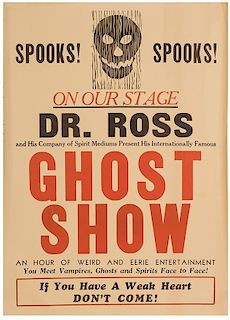 Dr. Ross. Ghost Show.