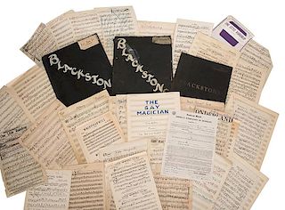 File of Original Musical Scores and Sheet Music from the Blackstone Magic Show.