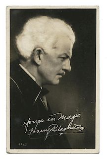 Real Photo Postcard Signed by Blackstone.