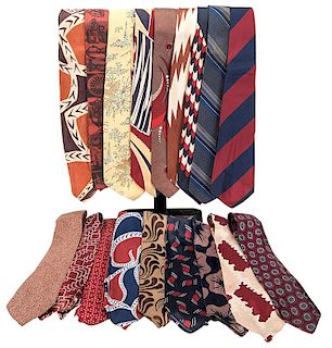 Collection of Peter Bouton’s Neckties.