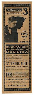 Blackstone. The World’s Master Magician.