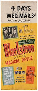 Blackstone and His Big Magical Review. Two Lobby Boards.