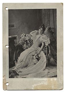 Boudoir Card Photograph of Adelaide Herrmann.