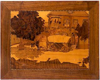 Marquetry Panel by Okito.