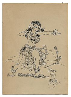 Original Drawing of Chrystal Dunninger by Blaine.