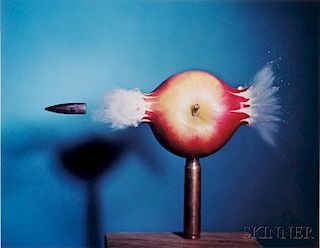 Harold E. "Doc" Edgerton (American, 1903-1990)      Bullet Through Apple