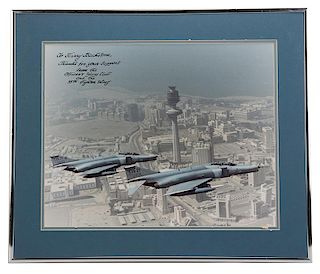 35th Fighter Wing Photo, Inscribed and Signed to Blackstone.