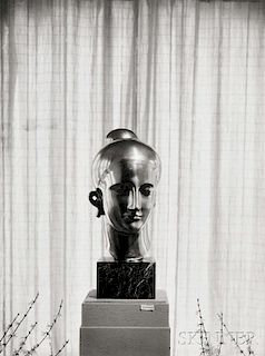 Minor White (American, 1908-1976) Untitled (Elie Nadelman Sculpture on Display in the Home of James Sibley Watson, Rochester, New York)