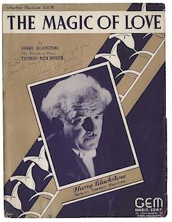 The Magic of Love. Signed Sheet Music.