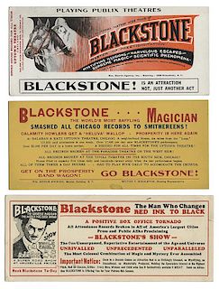Trio of Blackstone Magic Show Blotters.