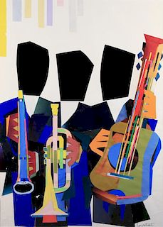 Stephen Longstreet (American, 1907-2002) Jazz Trio