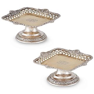 PAIR OF TIFFANY & CO. STERLING SILVER COMPOTES
