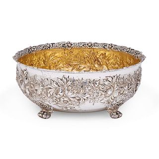 TIFFANY & CO. STERLING SILVER REPOUSEE BOWL