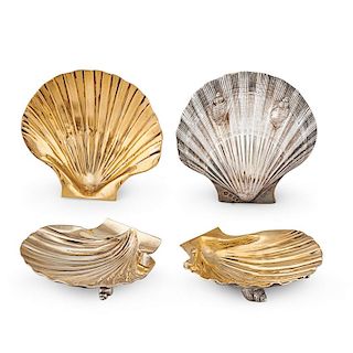 ASPREY STERLING SILVER SHELL DISHES