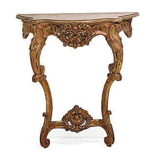 LOUIS XV STYLE GILTWOOD CONSOLE