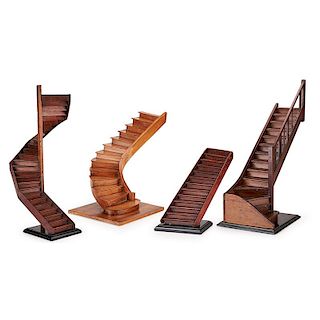 FOUR ARCHITECTURAL STAIRCASE MODELS