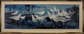 Hilliard, Large Painting of Gulls