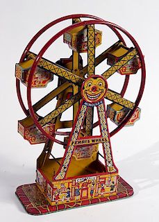 Tin Hercules Ferris wheel in very fine condition spring mechanism needs some work