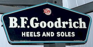 B.F,Goodrich porcelain sign in near mint condition, 3' x 17"
