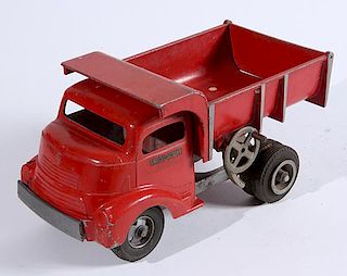Smith Miller dump truck, 11", nice original paint, 6 on a scale of 10