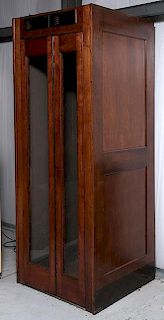 Mahogany Telephone Booth with light and fan