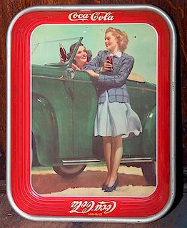 Coca-Cola serving tray, 8 1/2 on a 10 point scale