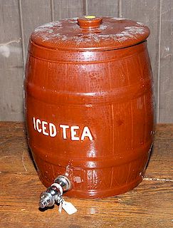 Iced tea crock dispenser 9" x 11"