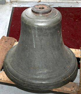 Vintage Bronze Bell, signed by A. Fulton Pittsburg, 18" x 20", no clapper, nice condition