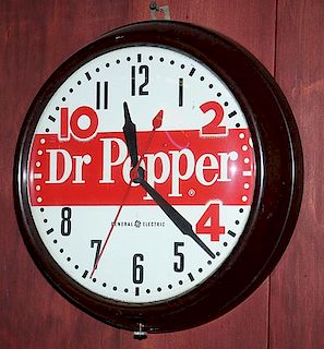 Dr. Pepper working clock 13 diameter
