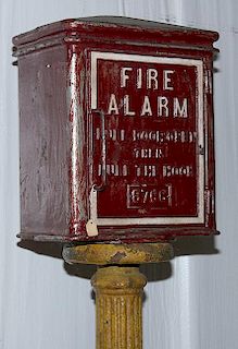 Cast Iron Fire Alarm Box 10" x 12" x 72"