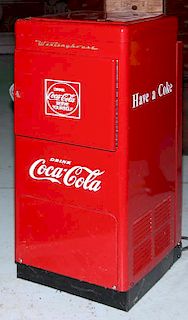 Coca-Cola office cooler by Westinghouse oral legend says coolers were given to  plant managers to use in their office "Choo C
