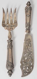 French Silver Serving Set