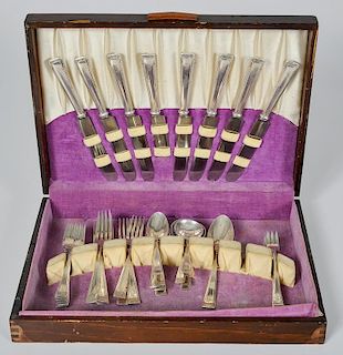 R. Wallace & Sons Partial Sterling Flatware Set