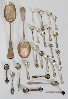 Carrington & Co. Sterling Soup Spoons and Sterling Salt Spoons, Plus