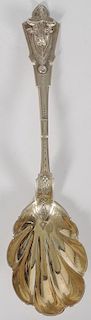 George Sharp Coin Silver Serving Spoon