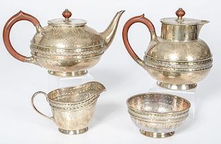 Birmingham Sterling Tea Set by Liberty & Co.