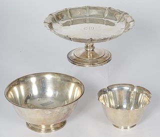 Pratt, Crichton & Co. and Bailey Banks & Biddle Sterling Bowls and Centerpiece