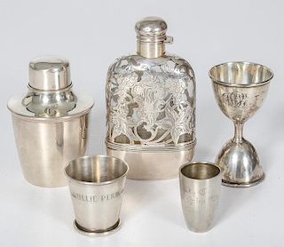 American and English Sterling and Silver Drinking Accessories