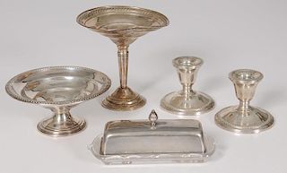 Fisher Sterling Butter Dish & Other Sterling Items