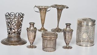 Sterling Vases and Jars