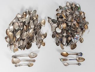 Sterling and Silver Souvenir Spoons and Forks