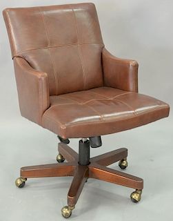 Councill leather swivel office armchair.
