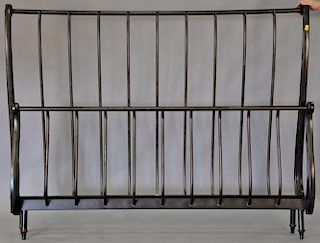 King size metal bed frame. ht. 62in.