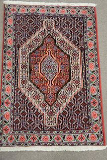 Oriental throw rug, 2'5" x 3'7".