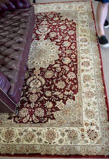 Oriental style area rug, 5'4" x 8'3".