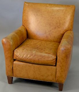 Leather easy chair.