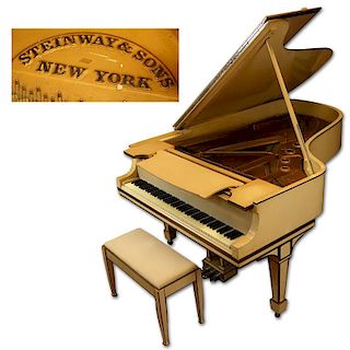 1911 Steinway & Sons Grand Piano Model B #145933 with Bench.
